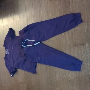 Figs XSP/S Purple Jam Scrub Set